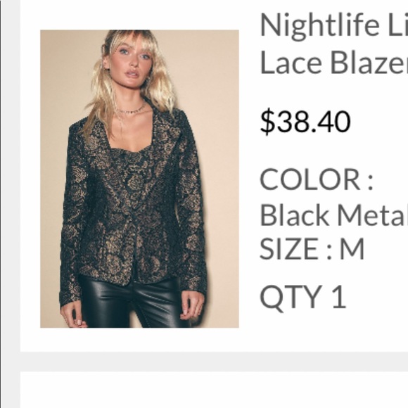 NWT Lulu’s 3 Piece Suit - Picture 3 of 8